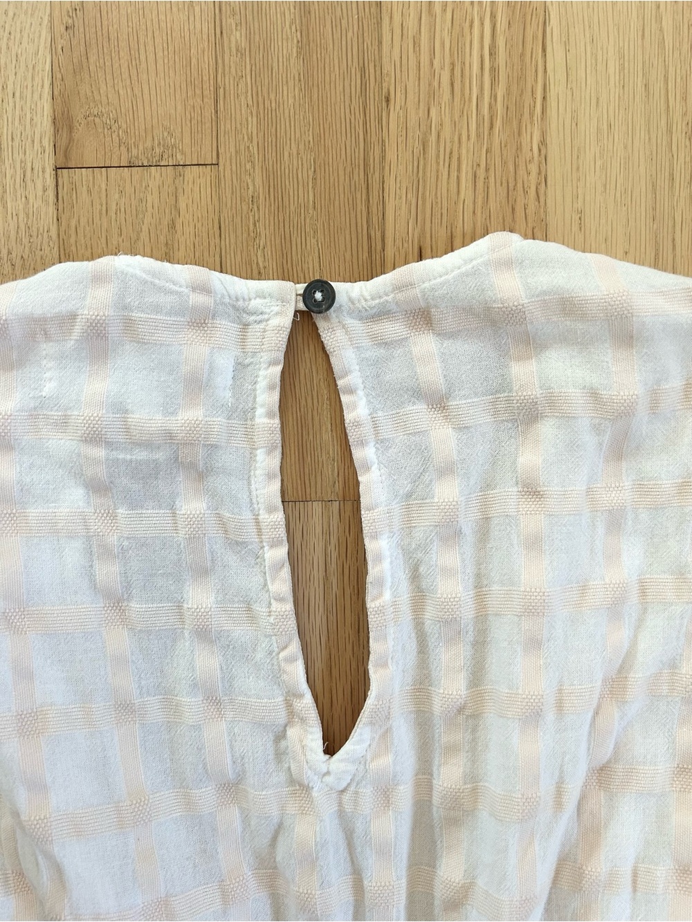 MARA HOFFMAN whitney jumpsuit white sands windowpane vacation resort size M - Picture 13 of 15